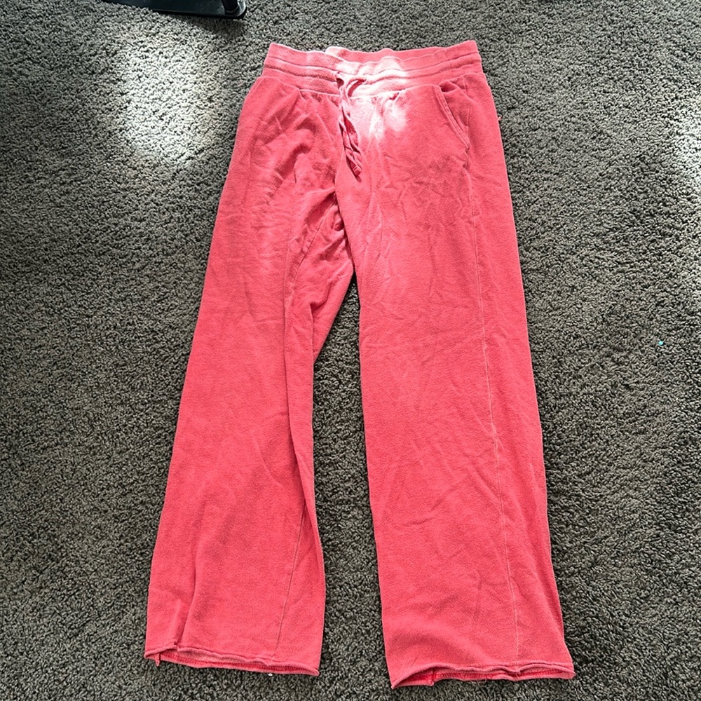 Red sweatpants